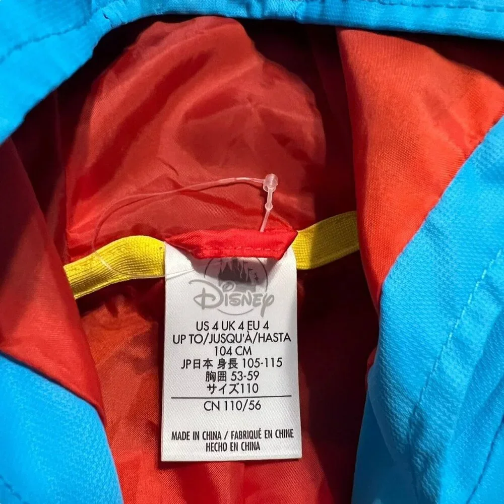 NEW Disney Marvel Sz 4 Spider-Man Hooded Windbreaker Jacket